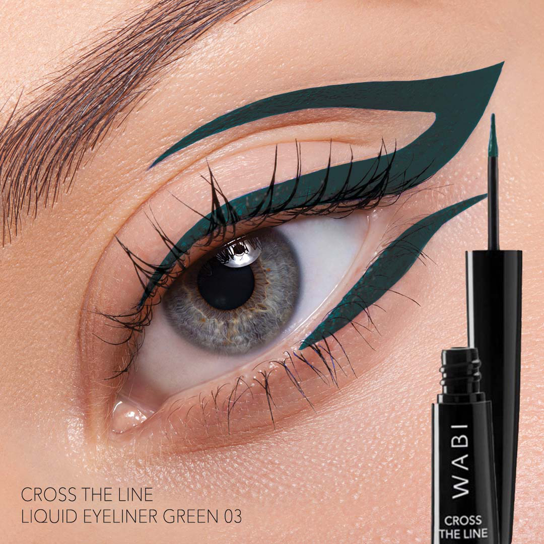 WABI Cross The Line Liquid Eyeliner Green 03 WABI Cross The Line Liquid Eyeliner Green 03 - Image 1