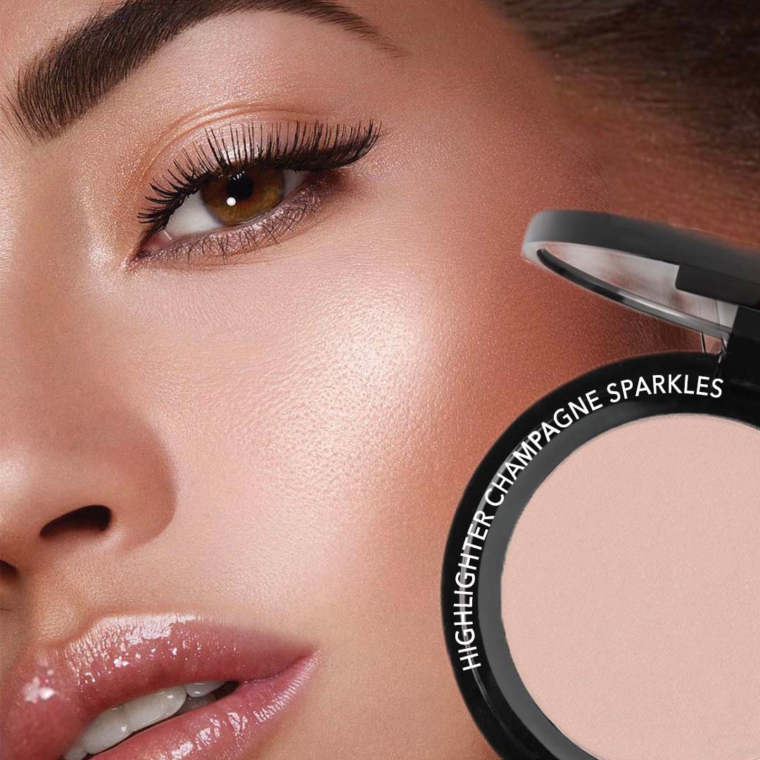 WABI Compact Highlighter Champagne Sparkles WABI Compact Highlighter Champagne Sparkles - Image 1